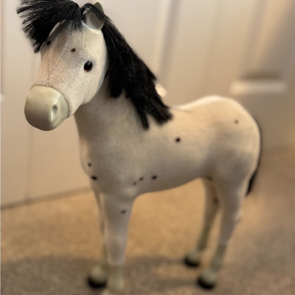 American Girl horse Toy - Black and White